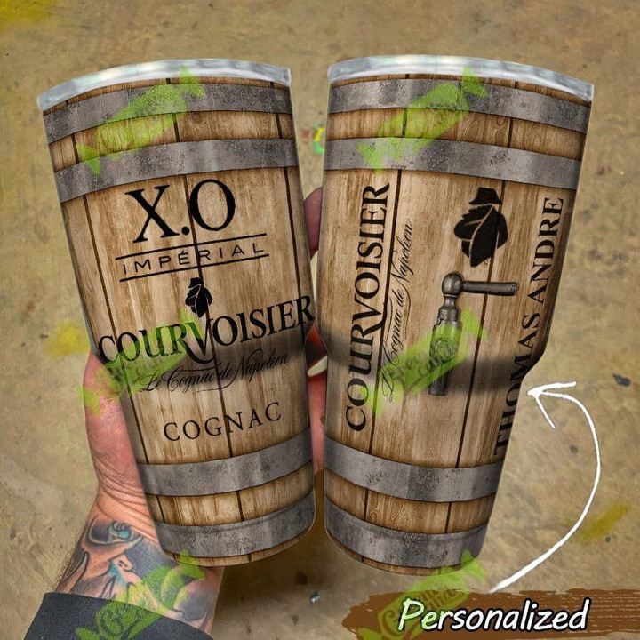 Personalized Whiskey Wood Grain Tumbler H2023