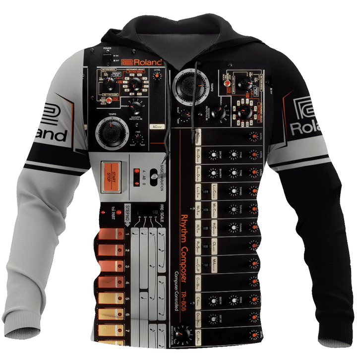 ROLAND MUSIC INSTRUMENT 3D ALL OVER PRINTED SHIRTS PN12R