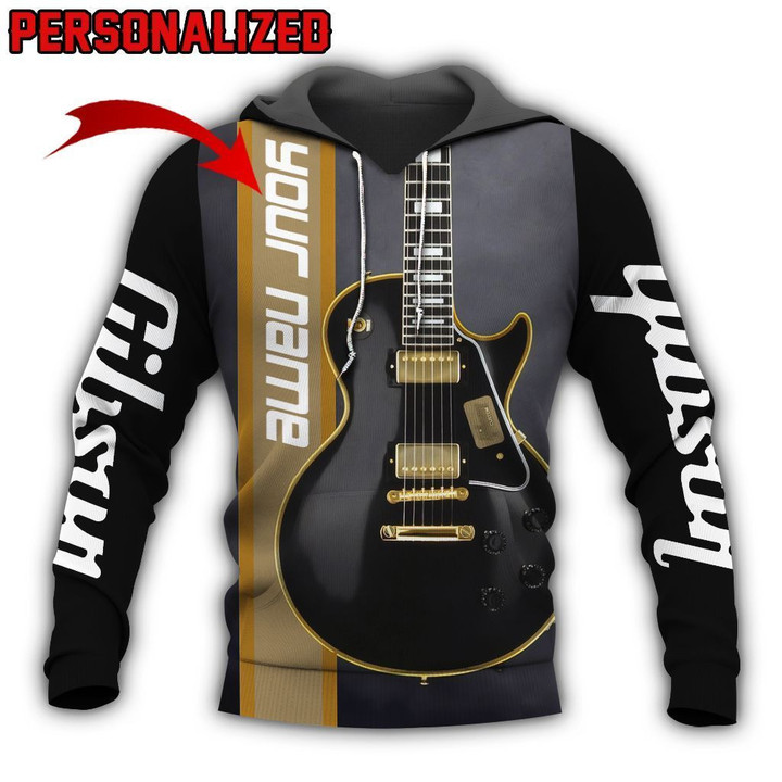 Personalized Name Electric Guitar 3D All Over Printed Clothes GG03