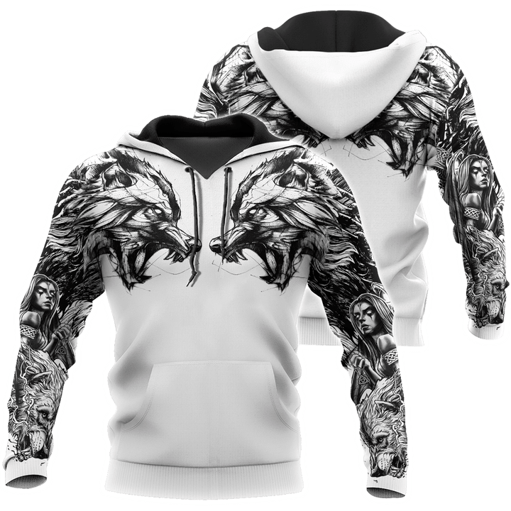 Tattoo Wolf 3D All Over Printed Shirts DR63