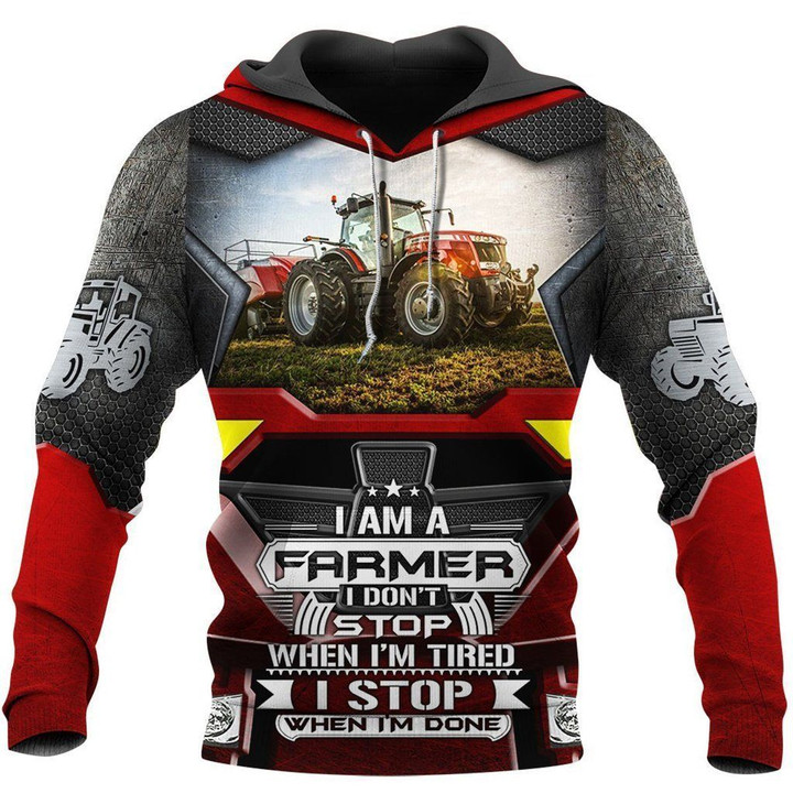 Beautiful Tractor 3D All Over Printed Shirts FM19