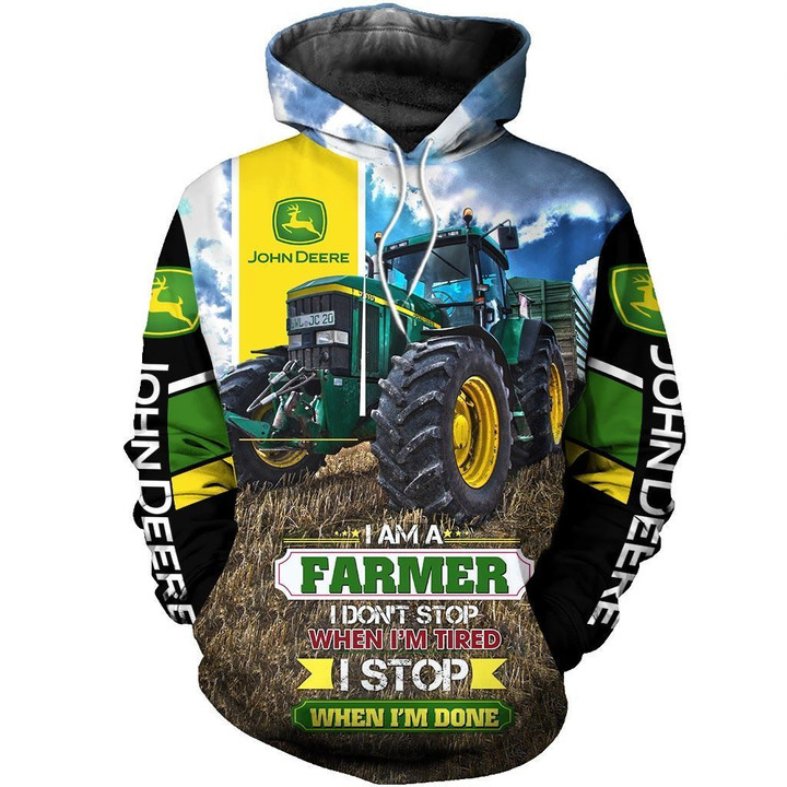 JD Tractor 3D All Over Printed Clothes JD10