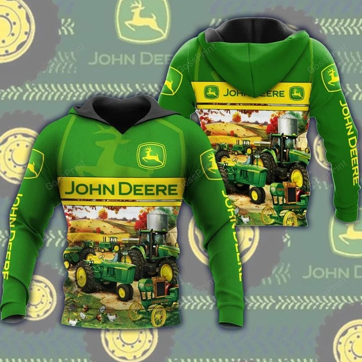 JD Tractor 3D All Over Printed Shirts JD70