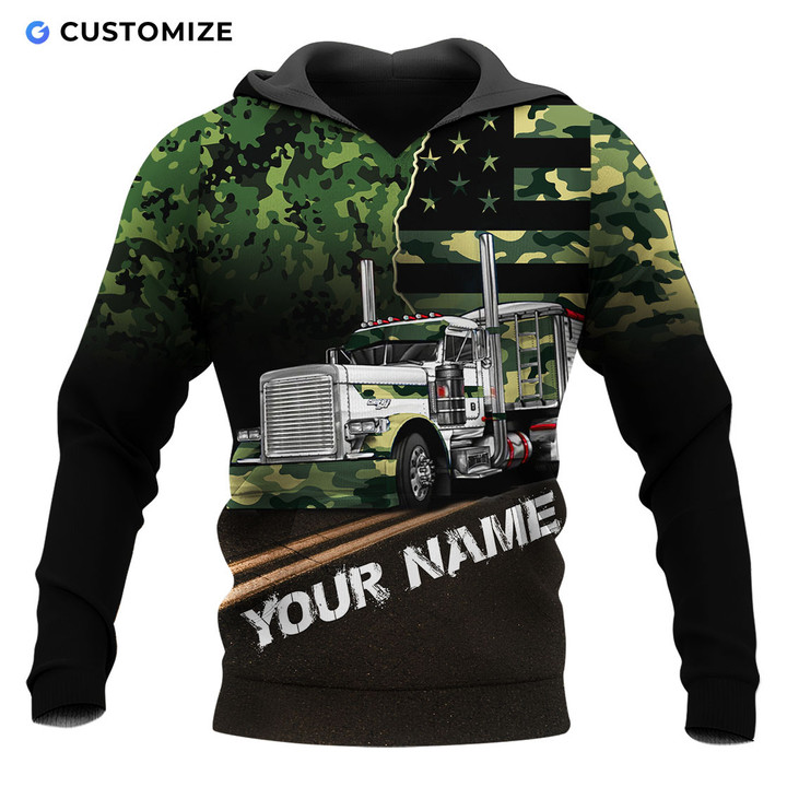 Personalized Gifts 3D All Over Print Shirts For Trucker TK10