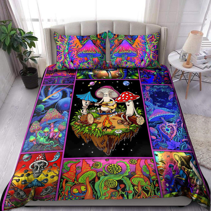 Colorful Mushroom Hippie Bedding Set PS2