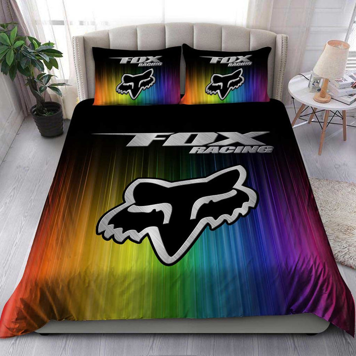 FX Racing Art Colorful Rainbow Logo Brand Bedding Set NTH60