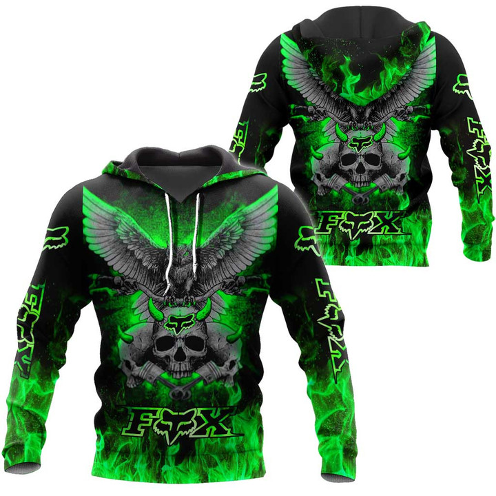 FX Racing Eagle And Skull Logo Brand Clothes 3D Printing NTH282