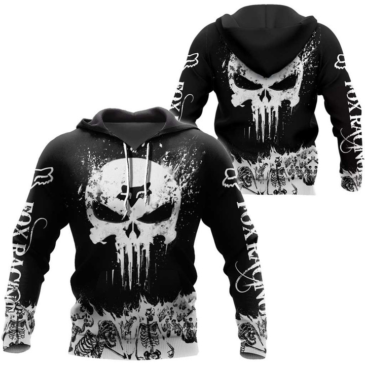 FX Racing Skull And Skeletons Fire Clothes 3D Printing NTH308