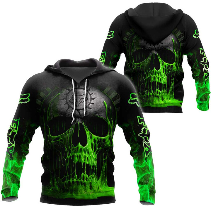 FX Racing Monster Energy Green Skull Clothes 3D Printing NTH321