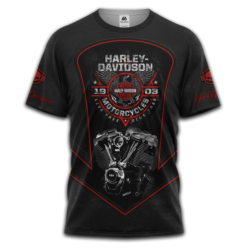 HARL-DAVI MOTORCYCLE ALL OVER PRINTED CLOTHES hd080703