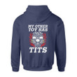 BeKingArt Biker Motorcycle Lover My Other Toy Has Tits Cool Awesome Biker Birthday Gifts To Husband Friends Brothers - Standard Hoodie