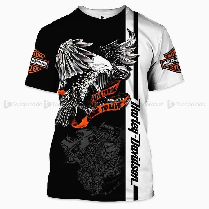HARL-DAVI MOTORCYCLE ALL OVER PRINTED CLOTHES HD250303