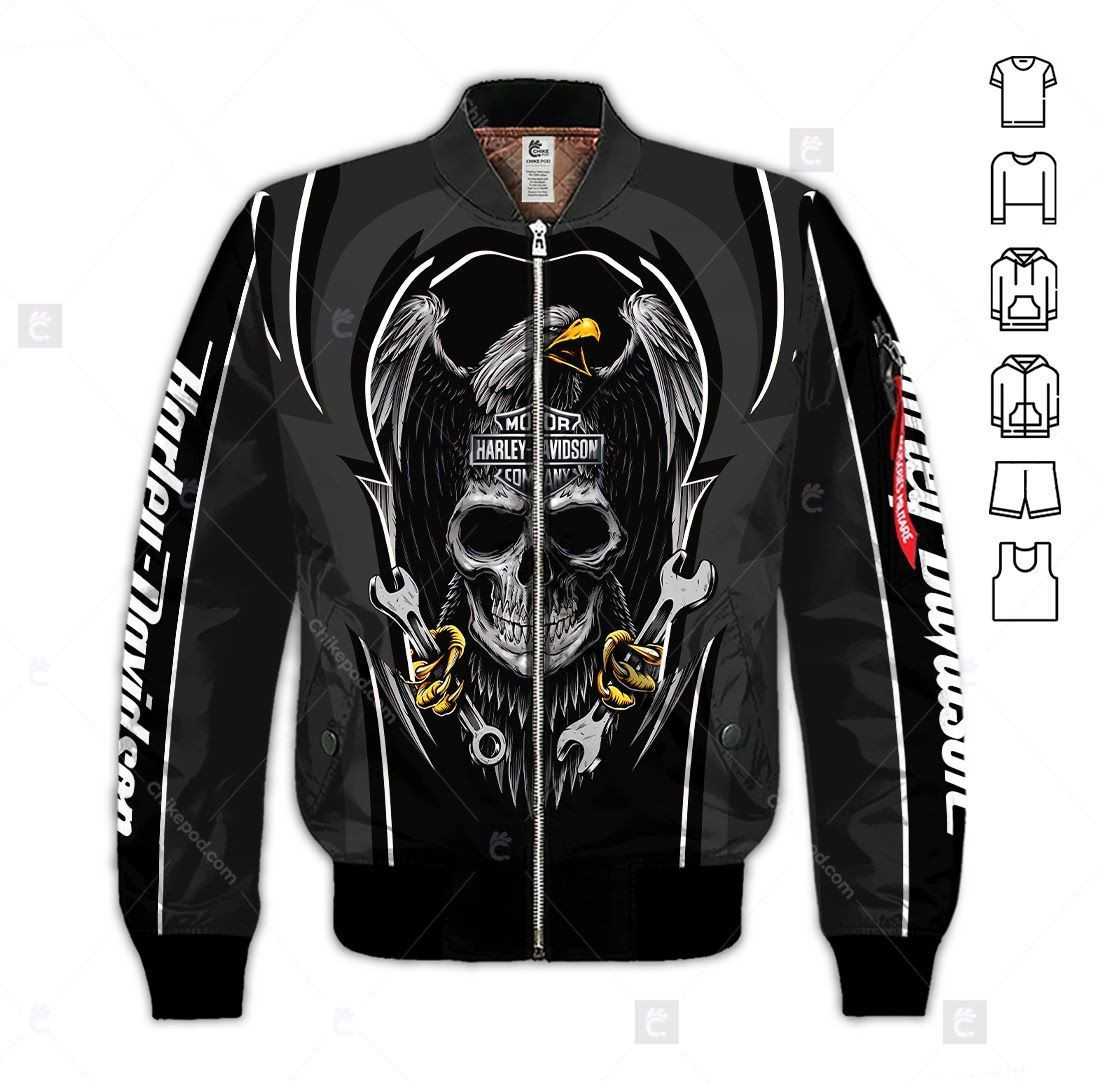 HARL-DAVI MOTORCYCLE ALL OVER PRINTED CLOTHES HD030413