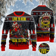 Biker Lovers Gift Live To Ride Ride To Live All Over Print Sweater