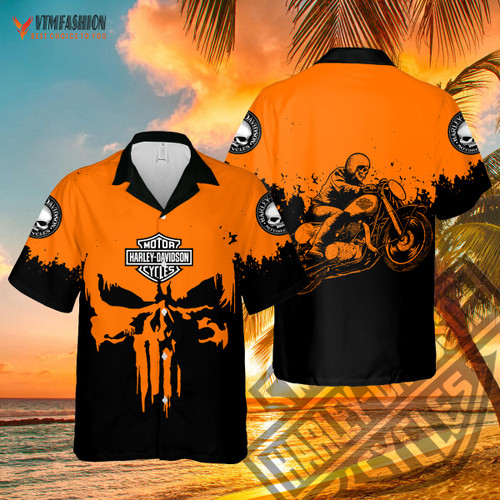 [Limited Edition] Orange HD Bikers Hawaiian shirts & Shorts Hot Sale 2022 AOP22072502QN