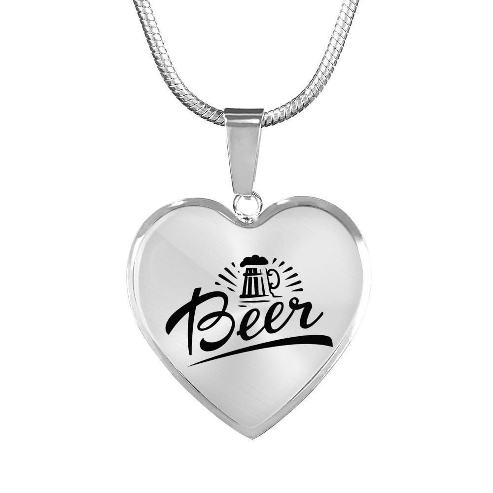 Beer Heart Necklace