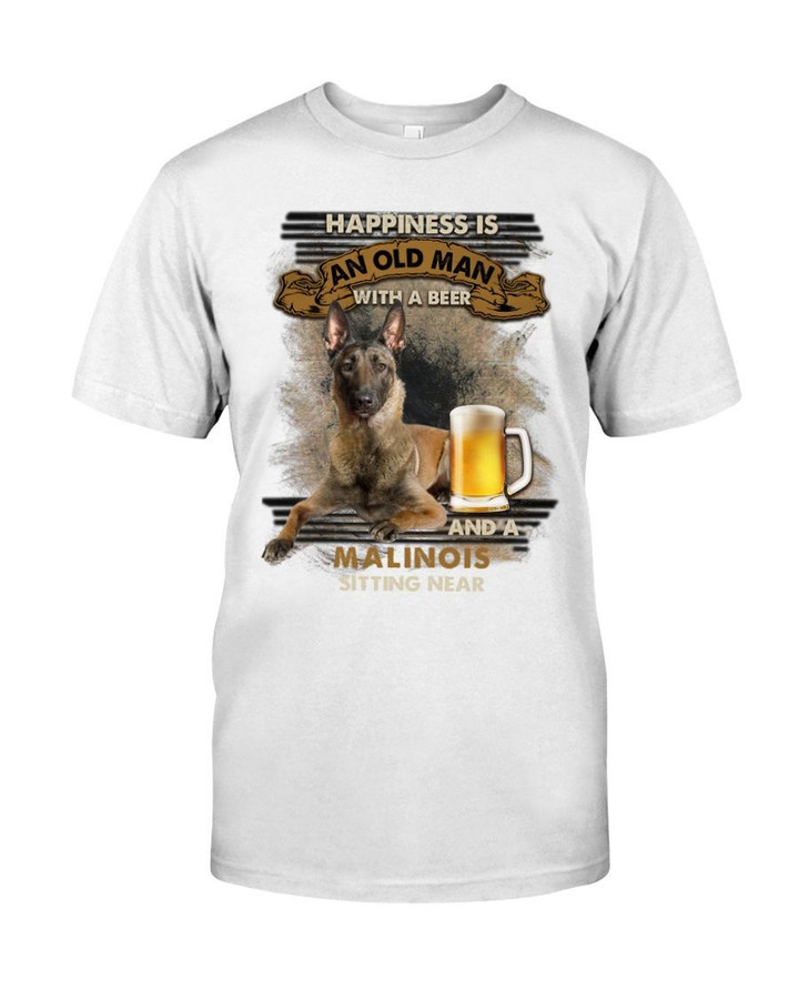 Malinois Sitting near old man Gift for you