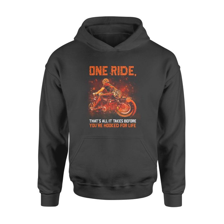 BeKingArt Biker Motorcycle One Ride That All Take Before Cool Awesome Biker Birthday Gifts To Husband Friends Brothers - Standard Hoodie
