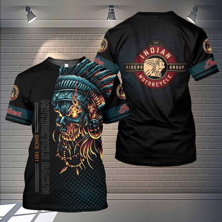 [Cool Indian] 3D Indian Motorcycle all over printed apparels AOP062801HHT