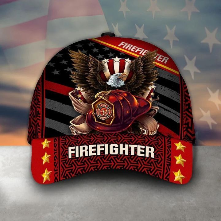 Firefighter Fire Fighter Firefi Fireman Dept Station Gift Cap Hat