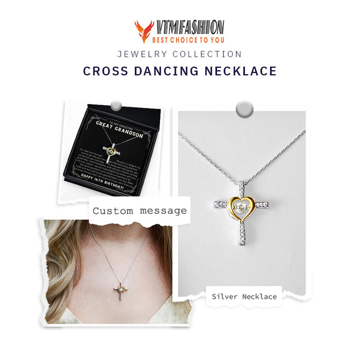 [Limited Edition] Cross Dancing Necklace 925 Silver | Mother's Day 2022 Gift