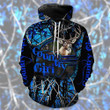 Black and Blue Legging and Tank Top Camo