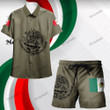 Mexico Green Hawaii Shirt and Short Set