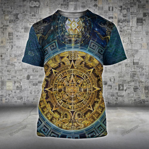 Aztec Sun Stone TShirt and Hoodie