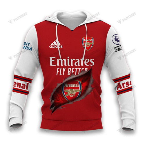 ARSENAL TEAR LOGO AOP (TSHIRT, HOODIE, PANT, LONG SLEEVE,POLO, TANK TOP...)