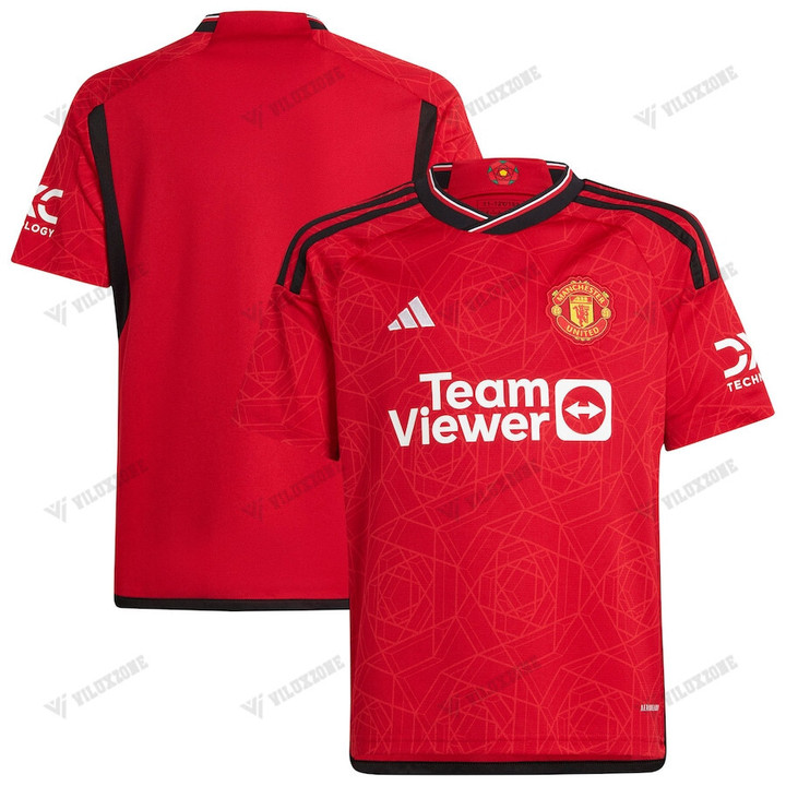 (SHIRT + PANT) (FREE CUSTOM) FOR JUNIOR MU FC 23/24 HOME SHIRT