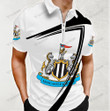 Newcastle United FC 3D Full Printing Zipper Polo - TL