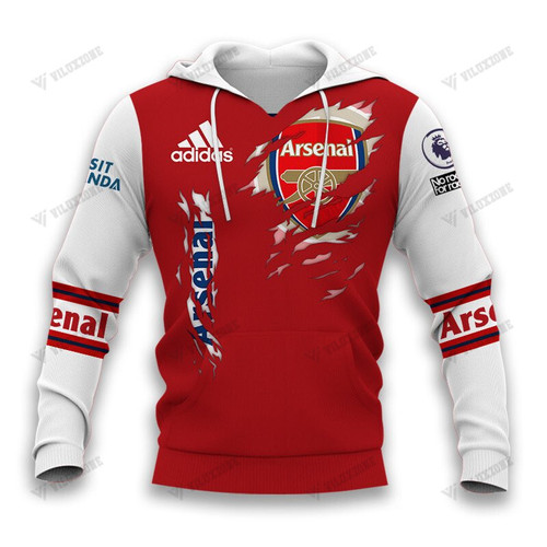 ARSENAL TEAR LOGO AOP CAN PERSONALIZE NAME AND NUMBER (TSHIRT, HOODIE, PANT, LONG SLEEVE,POLO, TANK TOP...)