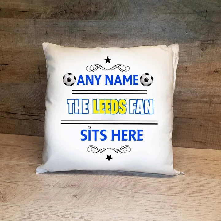 Leeds United Personalised Pillow (with inner) PM34 - LH