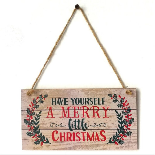 Hanging Sign Christmas Tree Ornament
