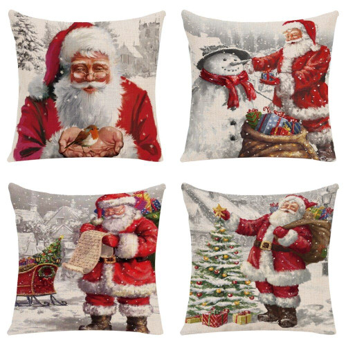 Christmas Cushion Cover Santa Claus