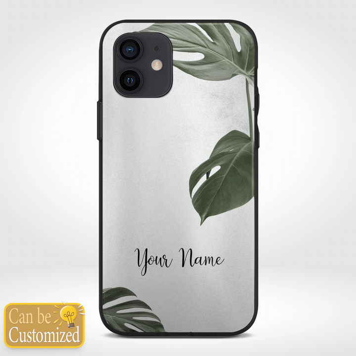 Leaf with Your Name Phone Cases