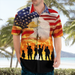 NLMP0305BG05 Veteran Grommet Flag, US Military Hawaiian Shirt