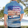 TNLT0405BG06 US Coast Guard USCGC Raymond Evans (WPC-1110) Independence Day Golden Gate Bridge Hawaiian Shirt