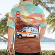 TNLT1605BG04 Bell Ambulance, Milwaukee, Wisconsin Ambulance Golden Gate Bridge Hawaiian Shirt