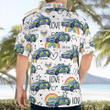 TRQD1705BG01 Surrey, UK, Surrey Police LGBT Hawaiian Shirt