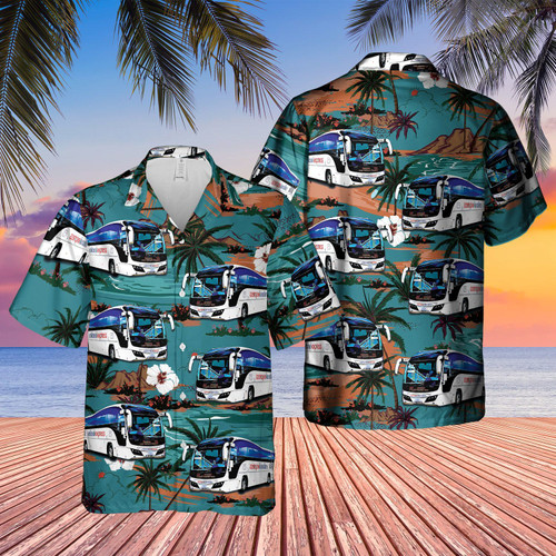 KALT0705BC01   UK Coach Driver Hawaiian Shirt