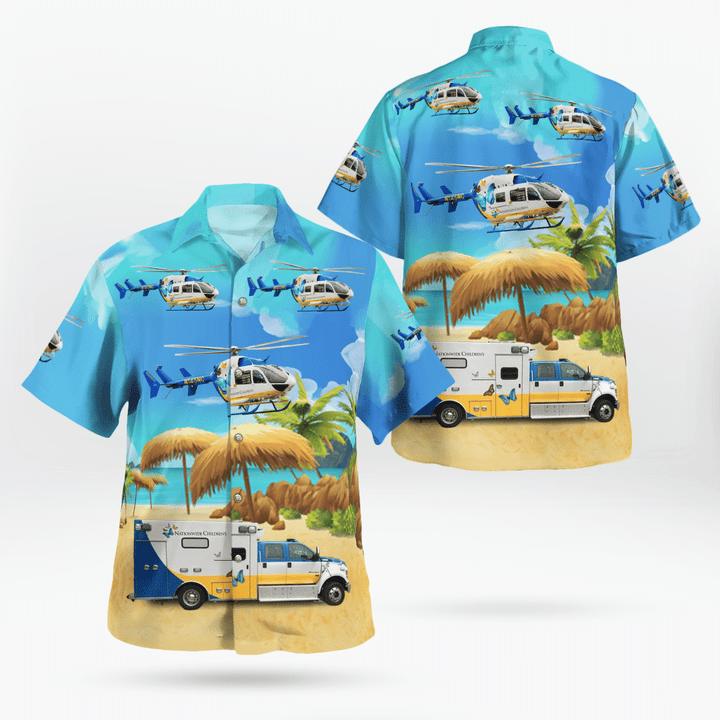DLSI0410BC09 Columbus,Ohio, Nationwide Children's Hospital Hawaiian Shirt