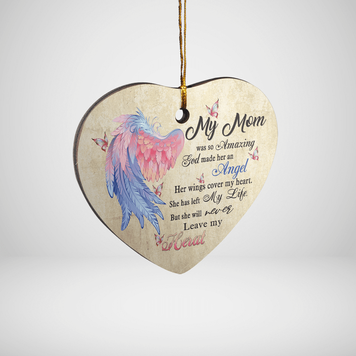 DLMP2204BG01 Happy Mother's Day 2022, My Mom Was So Amazing Heart Ornament