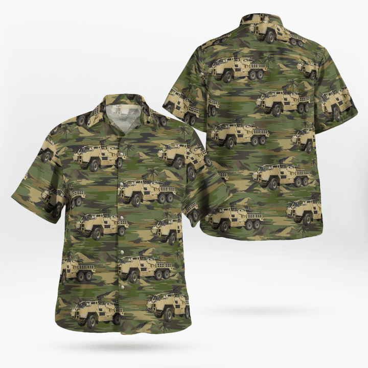 KAHH2204BG08 British Army MWMIK Jackal Coyote Hawaiian Shirt
