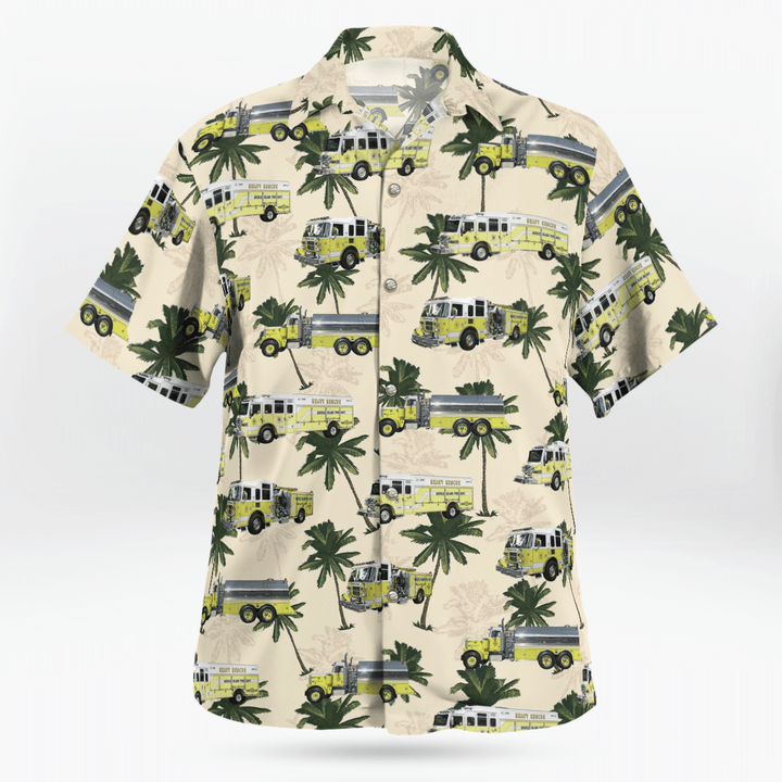 TRQD2504BG01 New York, Middle Island Fire Department Hawaiian Shirt