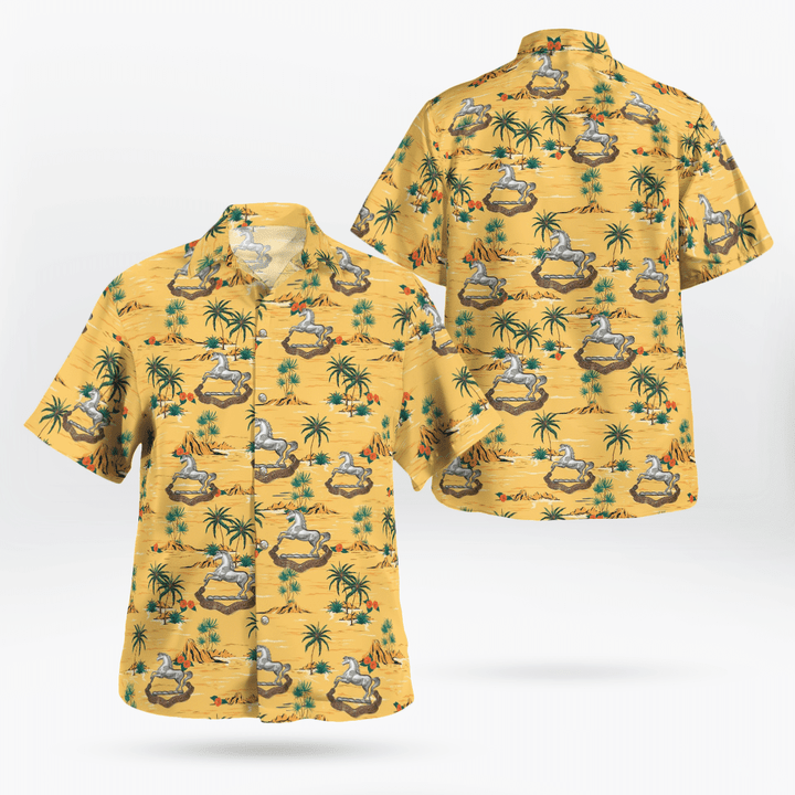NLMP1305BG05 British Army King's Regiment (Liverpool) Hawaiian Shirt