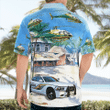 DLLU1410BC03 Florida, Hillsborough County Sheriff's Office Car And Eurocopter AS 350B2 Ecureuil Helicopter Hawaiian Shirt