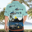 NLMP1810BC06 New Hampshire State Police Dodge Charger Pursuit & Bell 407 Helicopter Hawaiian Shirt