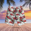 TNQD1006BC11 UK Royal Mail Van Hawaiian Shirt + Beach Shorts