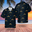 KAHH1606BC14 Royal Navy Dolphins Badge Hawaiian Shirt